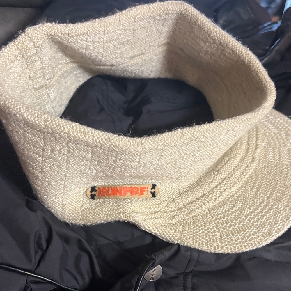 Bonfire Cream Knit Visor Hat
